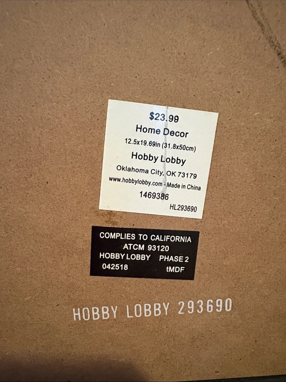 Hobby Lobby styles hang classic